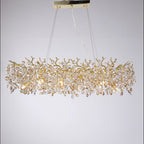 Chandelier With Crystals Lights Luxury Gold For Dining — product photo 3 of 6