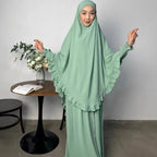 Eid Ramadan Abaya Khimar Set Muslim Women Prayer
