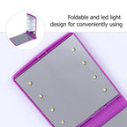 Premium Foldable LED Makeup Mirror Portable Compact Square — product photo 6 of 6