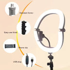 12-inch Foldable LED Ring Light With 110cm Tripod — product photo 3 of 6