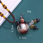 Glass Aromatherapy Perfume Pendant Necklace — product photo 4 of 6