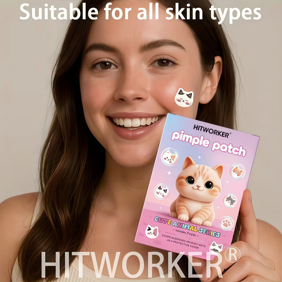 Cute Cat 7 Designs Acne Patches for Women — product photo 3 of 5