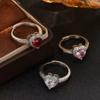 1PCS Fashionable and Exquisite Micro inlaid Zircon Love