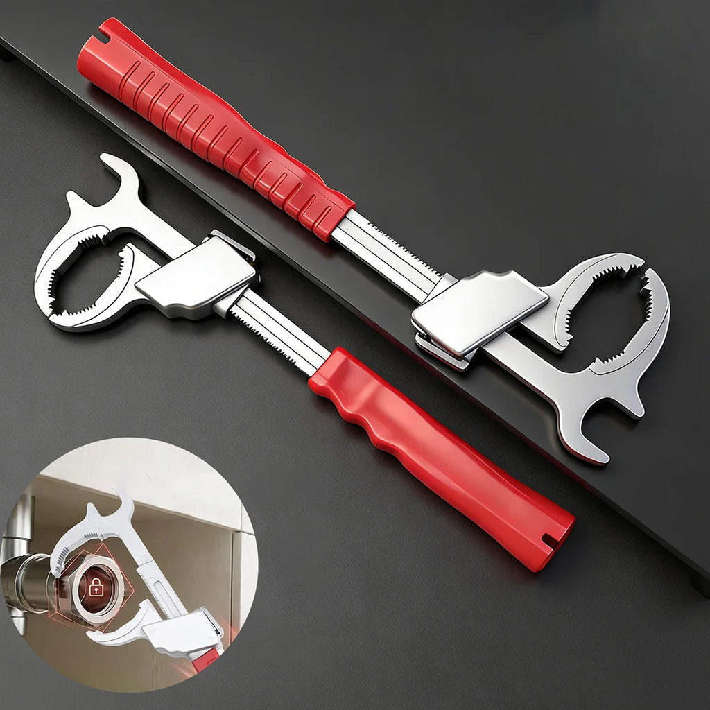 Bathroom Wrench Multi-Head Socket System 86mm Adjustable Faucet — main product photo