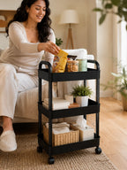 3 Tier Rolling Utility Cart with Wheels for — product photo 3 of 6