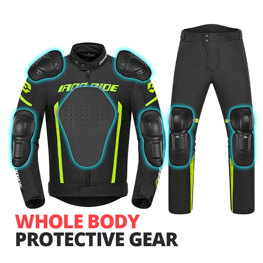 Motorcycle Jacket Waterproof Motorcross Jacket Pants Windproof Riding — product photo 2 of 6
