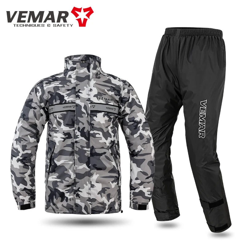 VEMAR Motorcycle Raincoat Suit Men Waterproof Motocross Raincoat — product photo 2 of 6