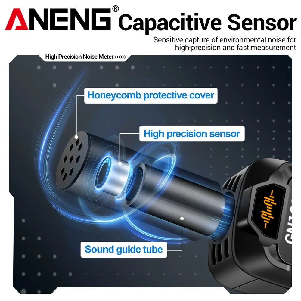 Digital Noise Meter Sound Level Meter Handheld ANENG — product photo 4 of 6