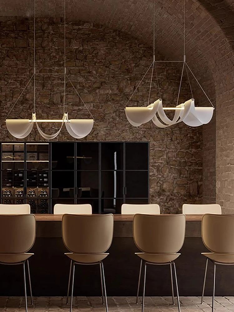 Sea Wave Modern Art Dining Room Ceiling Chandeliers — product photo 2 of 6