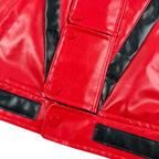Kids Michael Jackson Cosplay Suit Boys Red PU — product photo 6 of 6