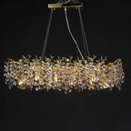 Chandelier With Crystals Lights Luxury Gold For Dining — product photo 4 of 6