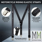 Motorcycle Trouser Suspenders Elastic Adjustable Motorbike Y Back — product photo 4 of 6