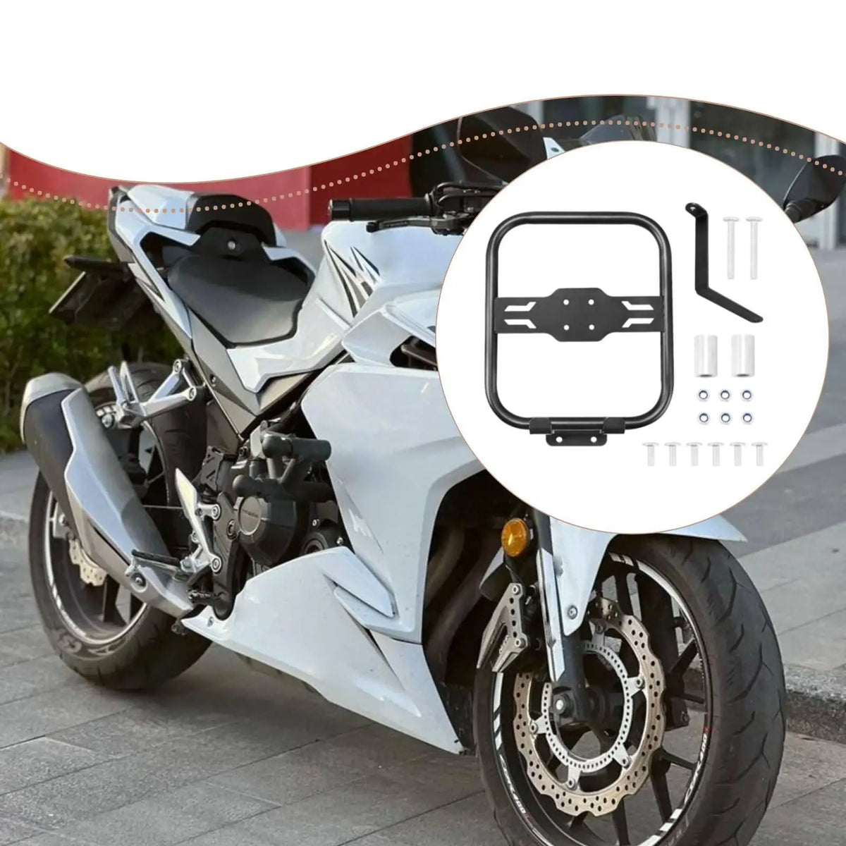Motorbike Fuel Tank Bracket Support Holder Iron Frame — product photo 4 of 5