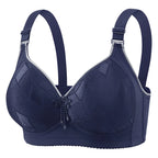 Smooth Plus-size Geometric Pattern Wireless Ladies' Solid Jacquard — product photo 5 of 6