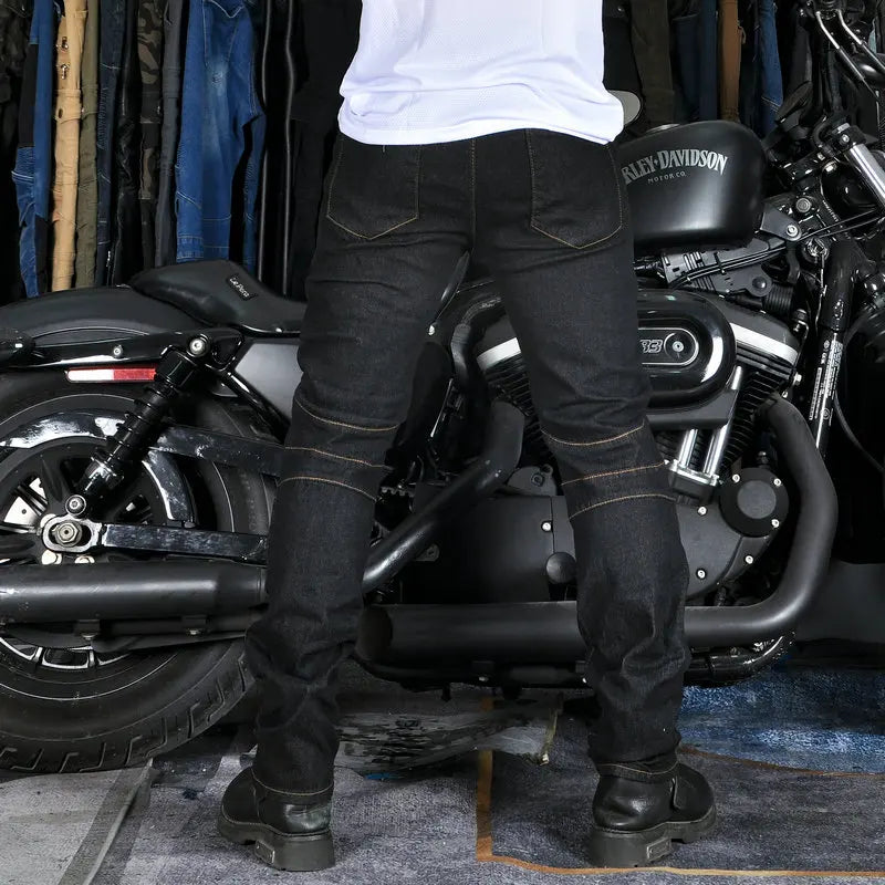 Motorcycle Pants Men Moto Jeans Protective Gear Riding — product photo 3 of 6