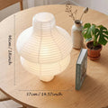 2Pc Round Handmade Folded Rice Paper Lampshade Large — main product photo