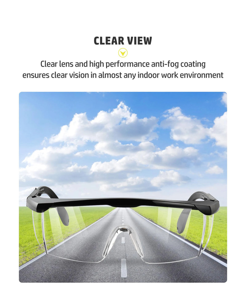 PPE Safety Glasses for Men and Women Adjustable — product photo 6 of 6