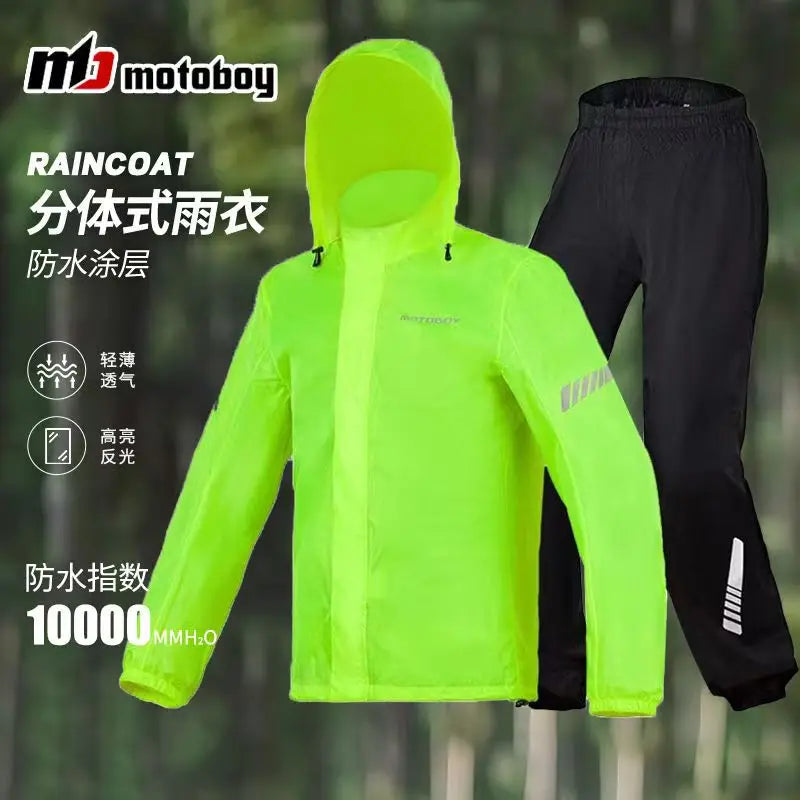 Men's Ultrathin Waterproof Motorcycle Riding Raincoat MOTOBOY Motorbike — product photo 5 of 6