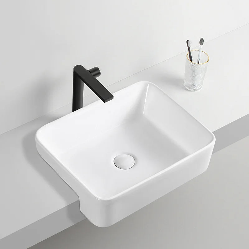 Bathroom Wash Basin Ceramic European Golden Finish for — product photo 2 of 6