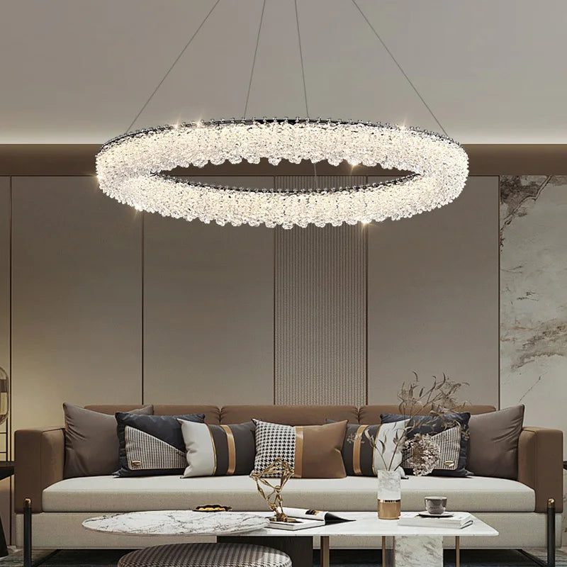 Luxury Modern Ceiling Chandelier Artistic Crystal LED Pendant — product photo 3 of 5