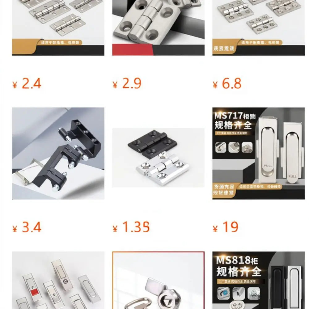 Polished Stainless Steel Industrial Hinge For Machine Enclosure — product photo 4 of 6