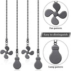 Fan Shape Ceiling Fan Pull Chain Light Shape — product photo 3 of 6