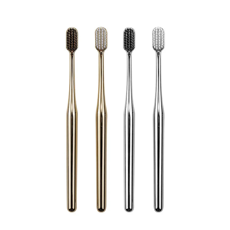 Toothbrush Soft Bristle Premium Home Set Electroplated Two-tone — product photo 3 of 4
