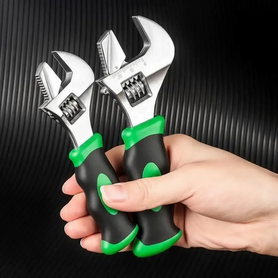Short Handle Adjustable Wrench Mini Pipe Wrench Large — product photo 3 of 6