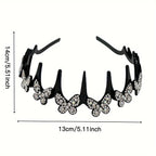 Wavy Headband Rhinestone Butterfly Headband Squiggly Headband All-Day — product photo 5 of 6