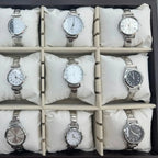 Unisex Elastic Stainless Steel Wristwatch Minimal Round Dial — product photo 2 of 6