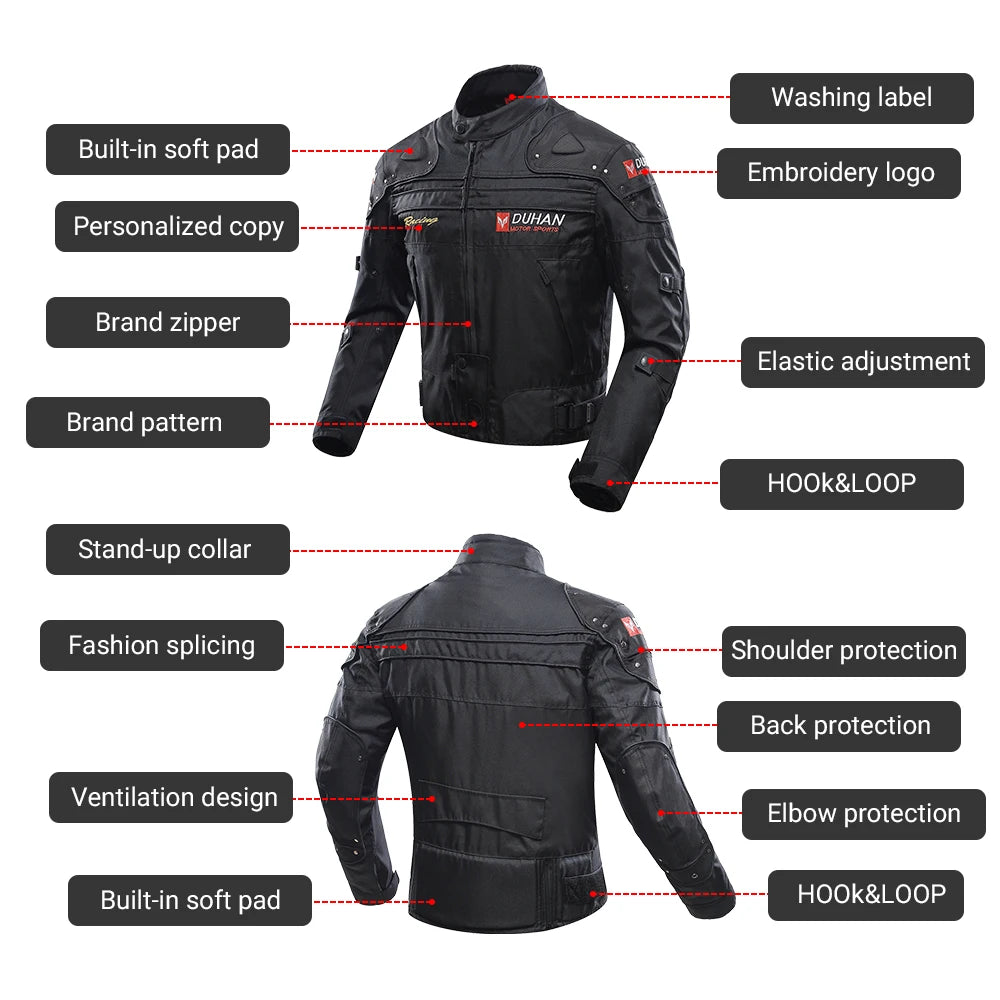Motorcycle Riding Jacket Waterproof And Warm Off-road Motorcycle — product photo 4 of 6