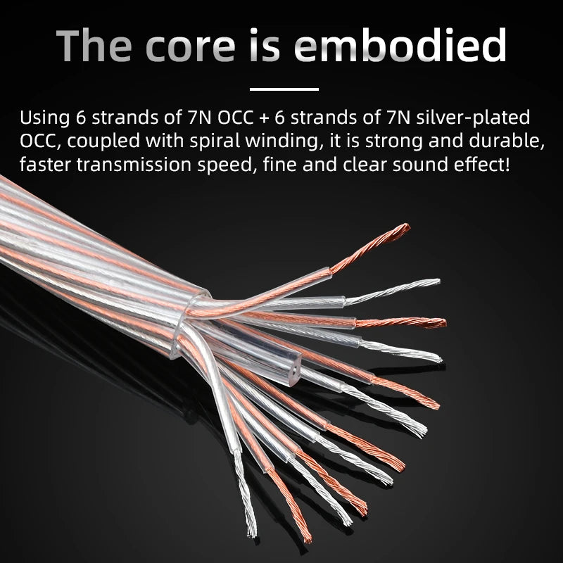 HiFi 6.35mm Audio Cable OCC Silver Mixed 6.35 — product photo 5 of 6