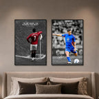S-occer Sport Player Portrait Poster High-Definition Waterproof — product photo 4 of 6