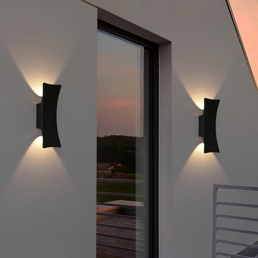 12W LED Wall Light Outdoor Waterproof Aluminum Dual — product photo 4 of 6