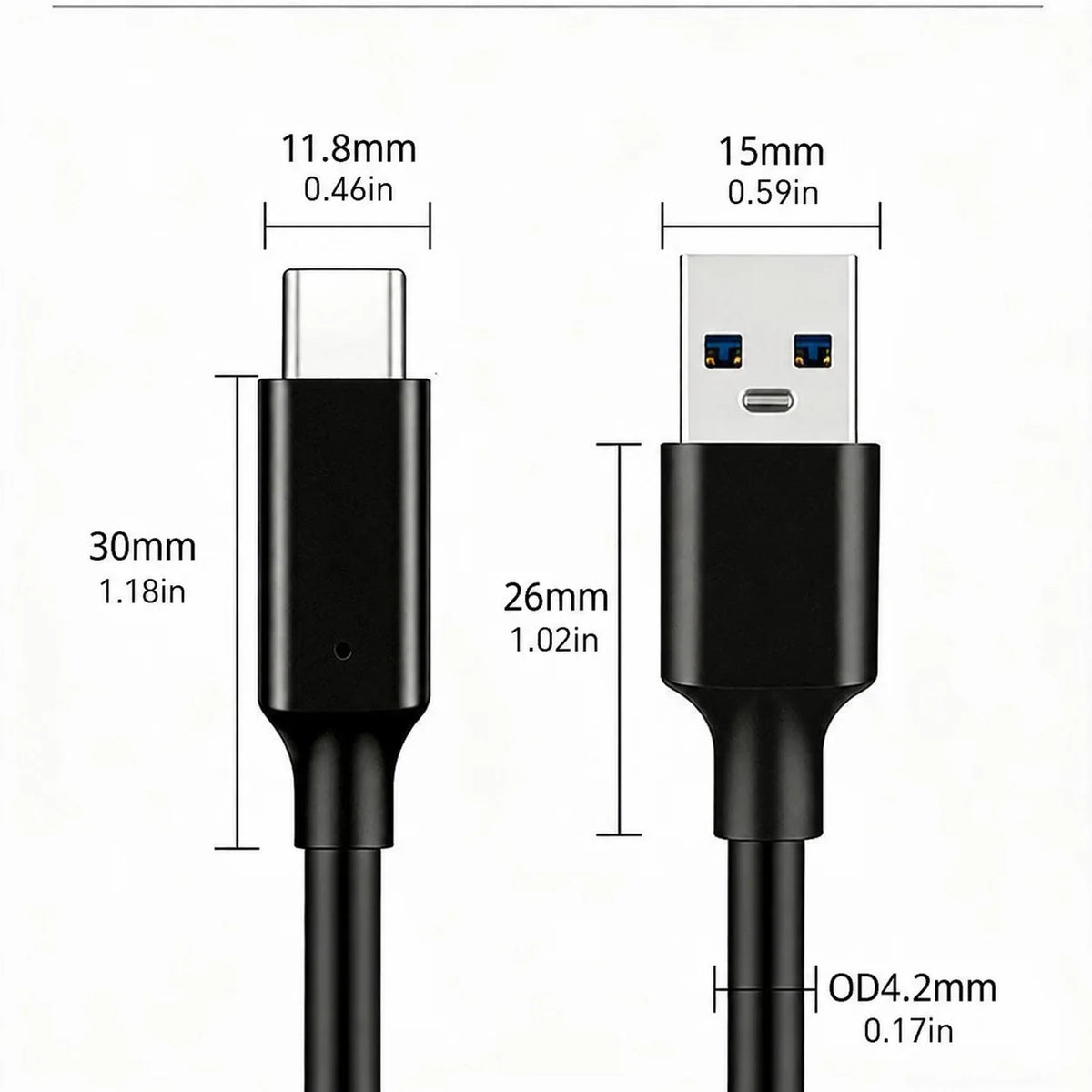 USB 3.2 Type C to A Cable 10Gbps