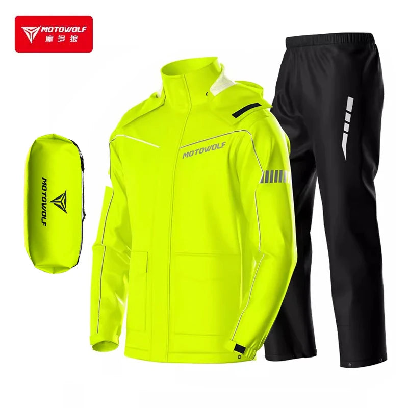 Motorcycle Rainsuit Waterproof Split Raincoat Suit Cycling Motorbike — main product photo
