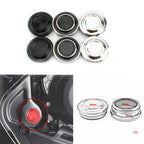 2Pcs Silver/Black Motorcycle Frame Hole Cover Decoration Parts — product photo 6 of 6