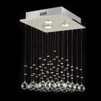 D23.6in stainless steel custom crystal chandelier modern restaurant — product photo 6 of 6