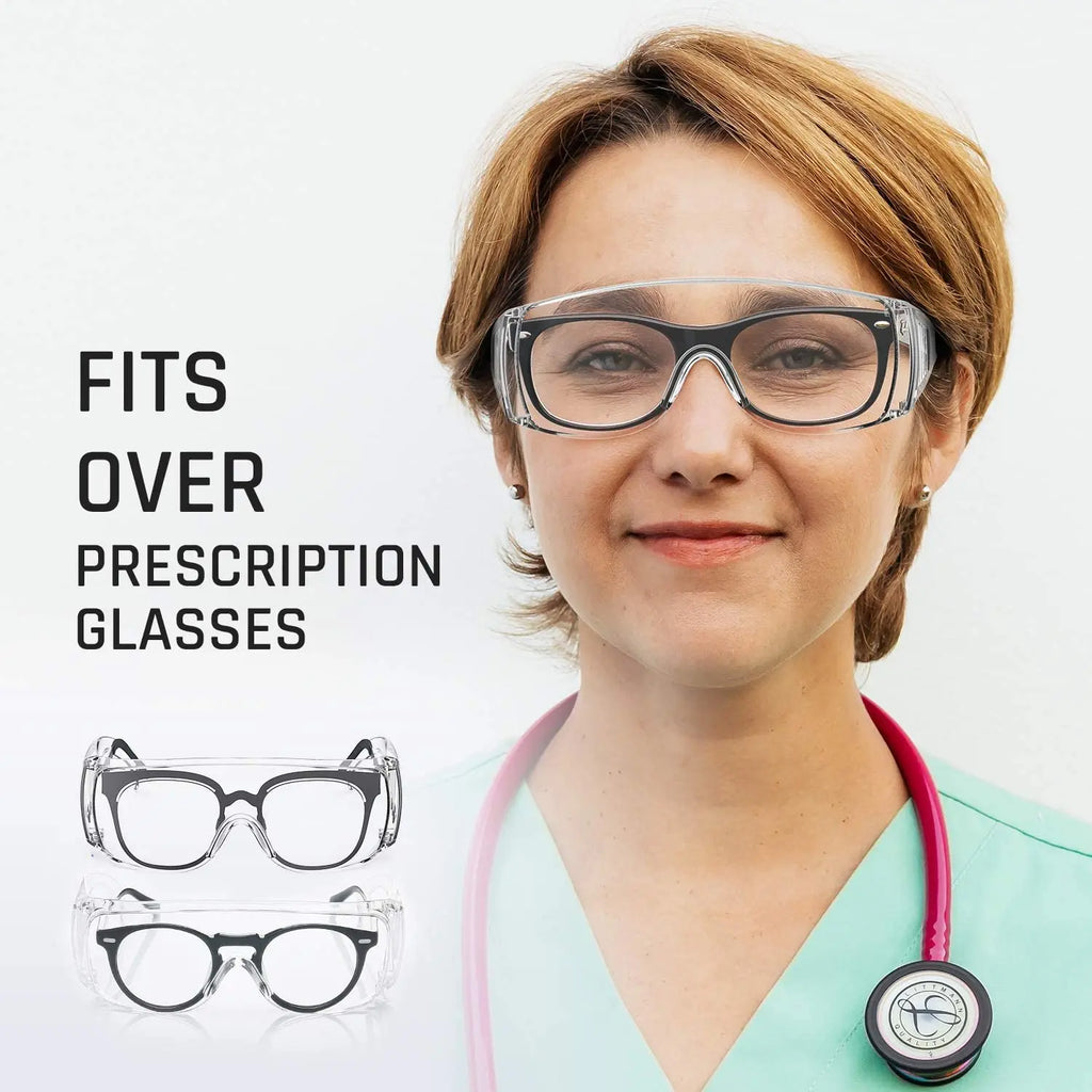 2 Pack Safety Glasses over Glasses Anti Fog — product photo 4 of 6