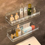 Bathroom White Shelf Rack Wall-mounted Washbasin No-punch Washroom — product photo 3 of 6