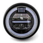 Retro Motorbike LED Headlight Assembly Halo Ring DRL — product photo 4 of 6