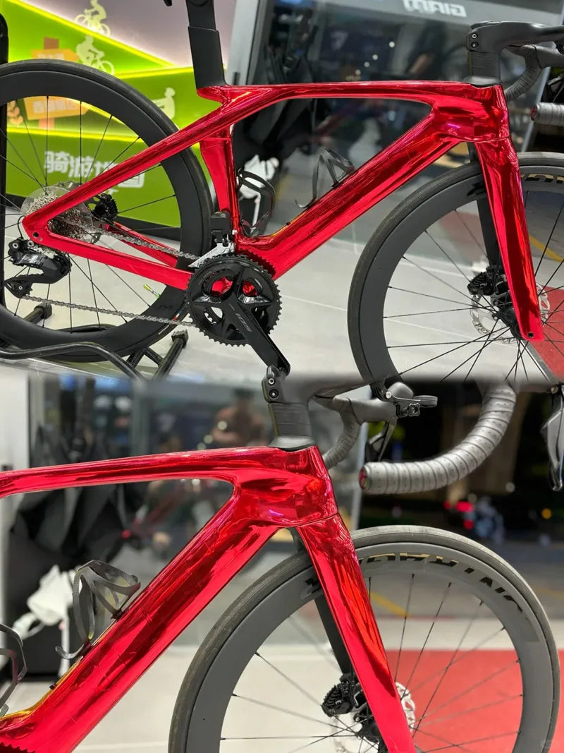 Premium Stretchable Gloss Mirror Chrome Red Vinyl Wrap — product photo 6 of 6
