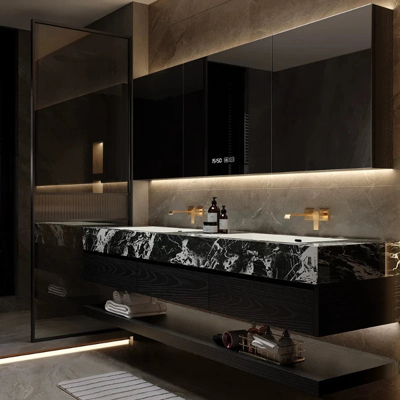 Luxury Hotel-Style Bathroom Vanity with Double Sinks Premium — product photo 2 of 6