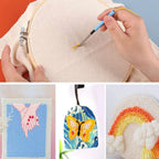 Complete Punch Needle Embroidery Kit Beginner Friendly Plastic — product photo 5 of 6