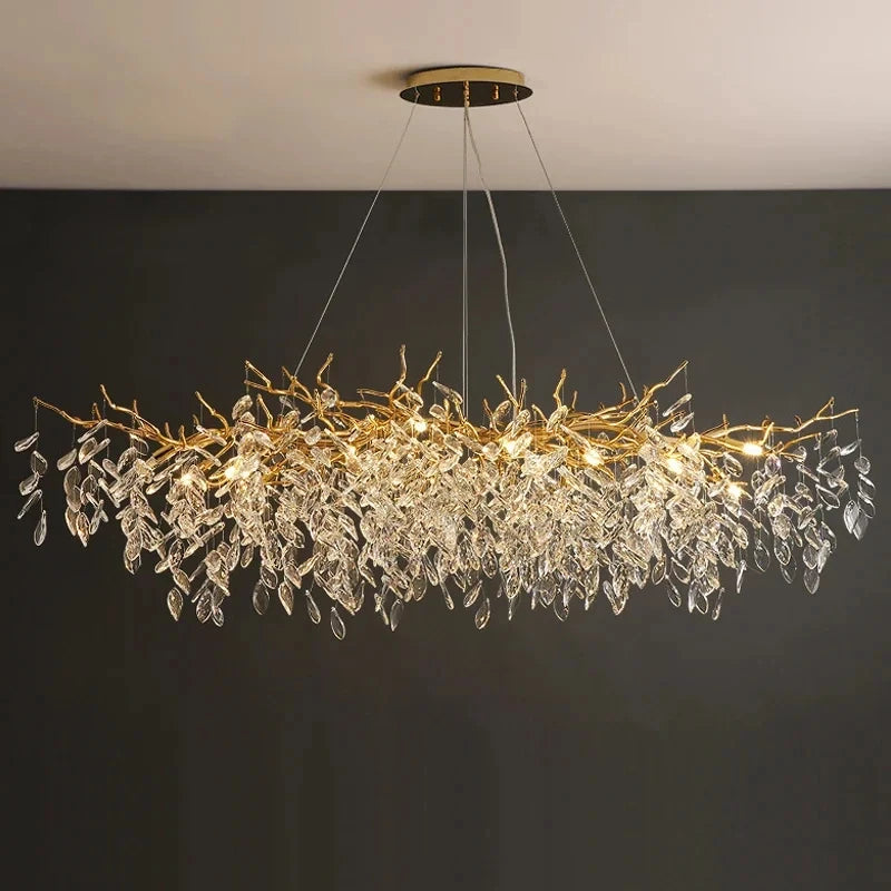 Luxury crystal chandelier K9 hallway staircase glass large — product photo 2 of 6