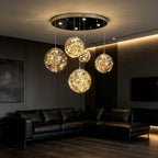 Nordic Glass Chandelier Multi-Light Pendant Light for Dining — product photo 5 of 6