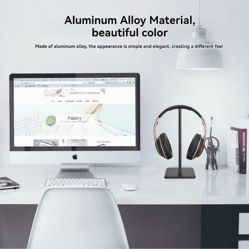 Universal Headphone Stand Plastic Headset Display Rack Desktop — product photo 2 of 6