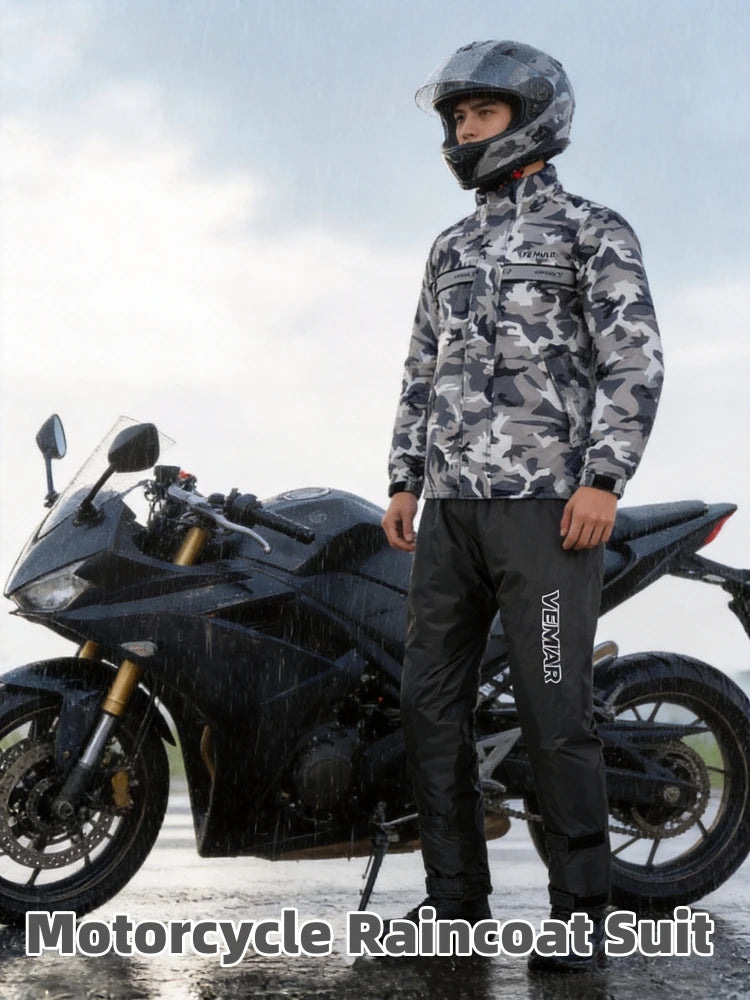 VEMAR Motorcycle Raincoat Suit Men Waterproof Motocross Raincoat — main product photo