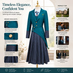 Witch Cosplay Costume for Women Glynda Elphaba School — product photo 4 of 6