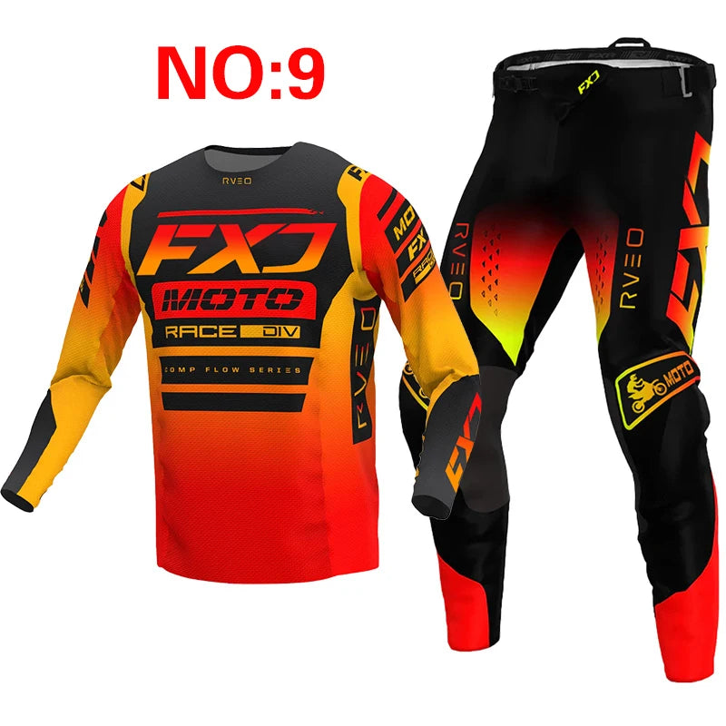 NEW 2025 FXJ black enduro motocross gear set — product photo 3 of 6